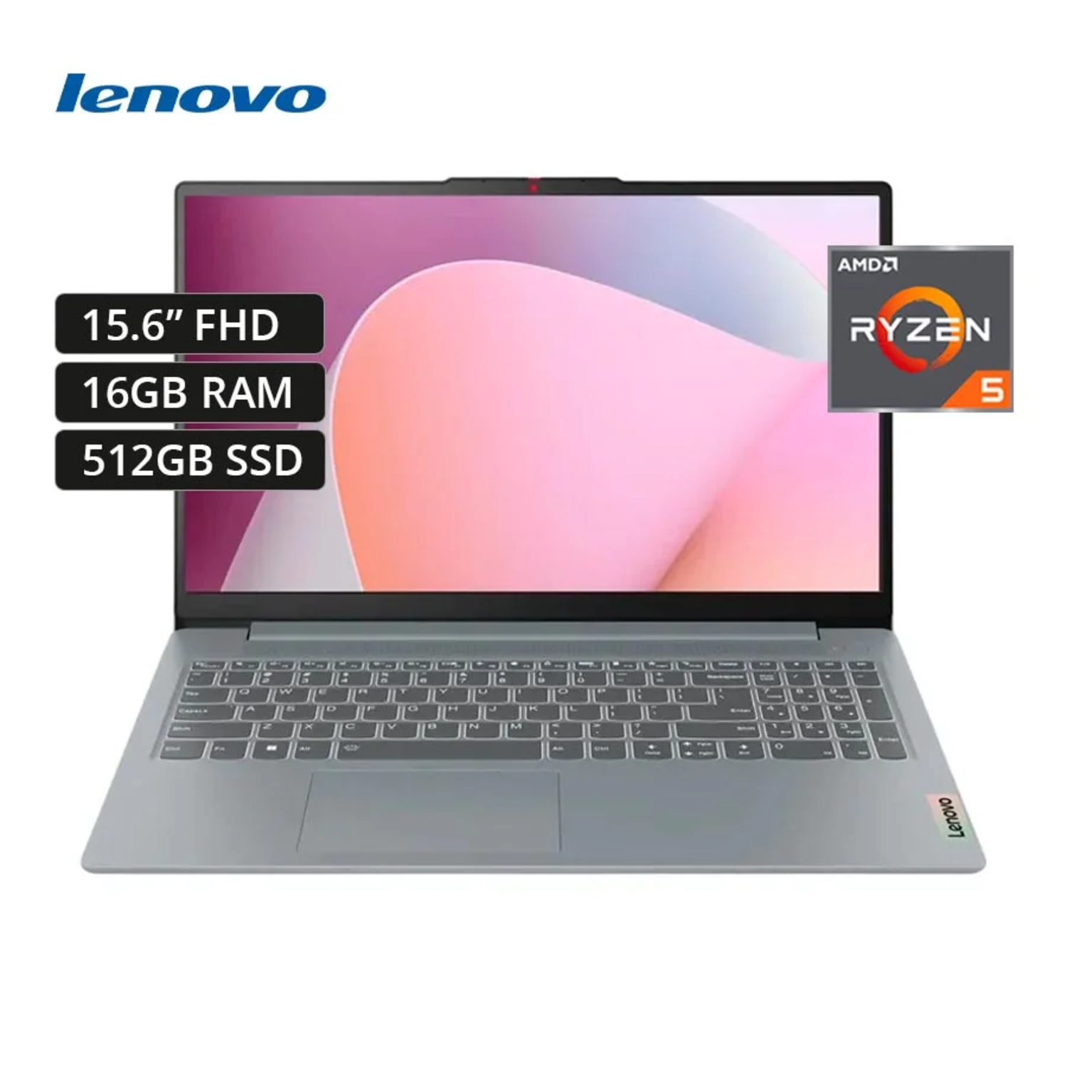 82XQ00N6LM-1 Laptop Lenovo IdeaPad Slim 3 Ryzen 5 7520U 16 GB RAM 512 GB SSD AMD Radeon 15.6″ FHD 60Hz Freedos - Imagen 1